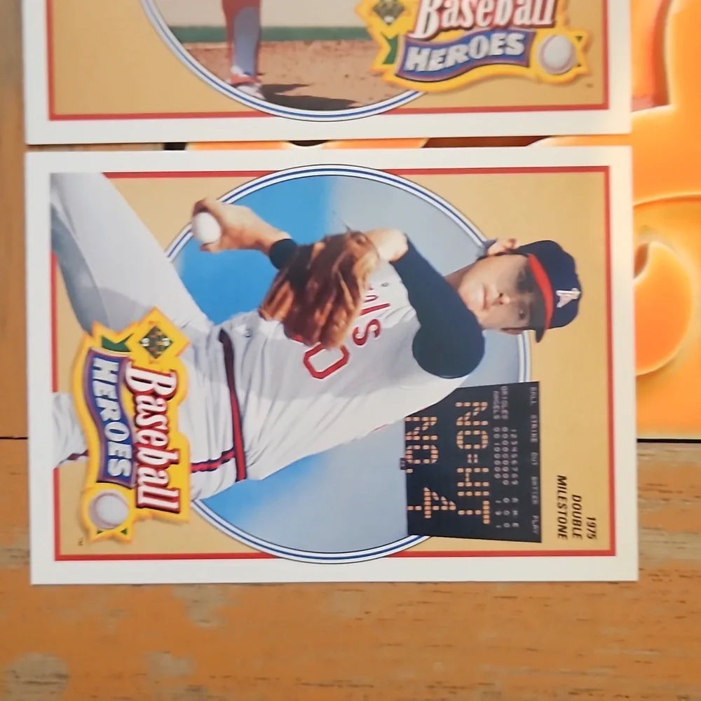 1990 Upper Deck Baseball Heros Nolan Ryan cards 10-18